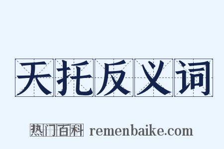 天托反义词是什么意思的图片